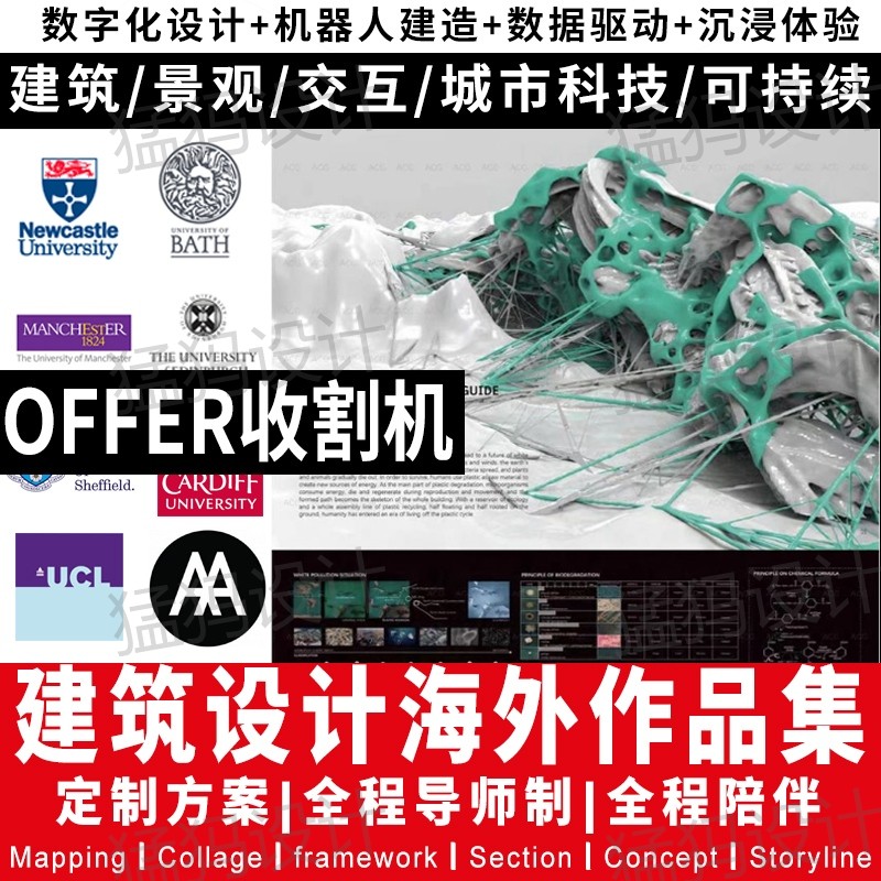 艺术环艺设计建筑景观城市规划交互出国海外方案设计作品集代制作