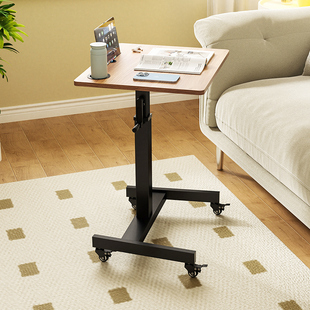 站立桌笔记本台式电脑办公桌升降桌可调节桌面移动折叠书桌学习桌