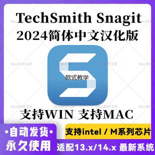 TechSmith Snagit 2024 电脑截图标注屏幕录像工具中文版Win+Mac