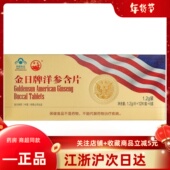 盒 金日牌洋参含片 6盒 片 12片 无加蔗糖 1.2g