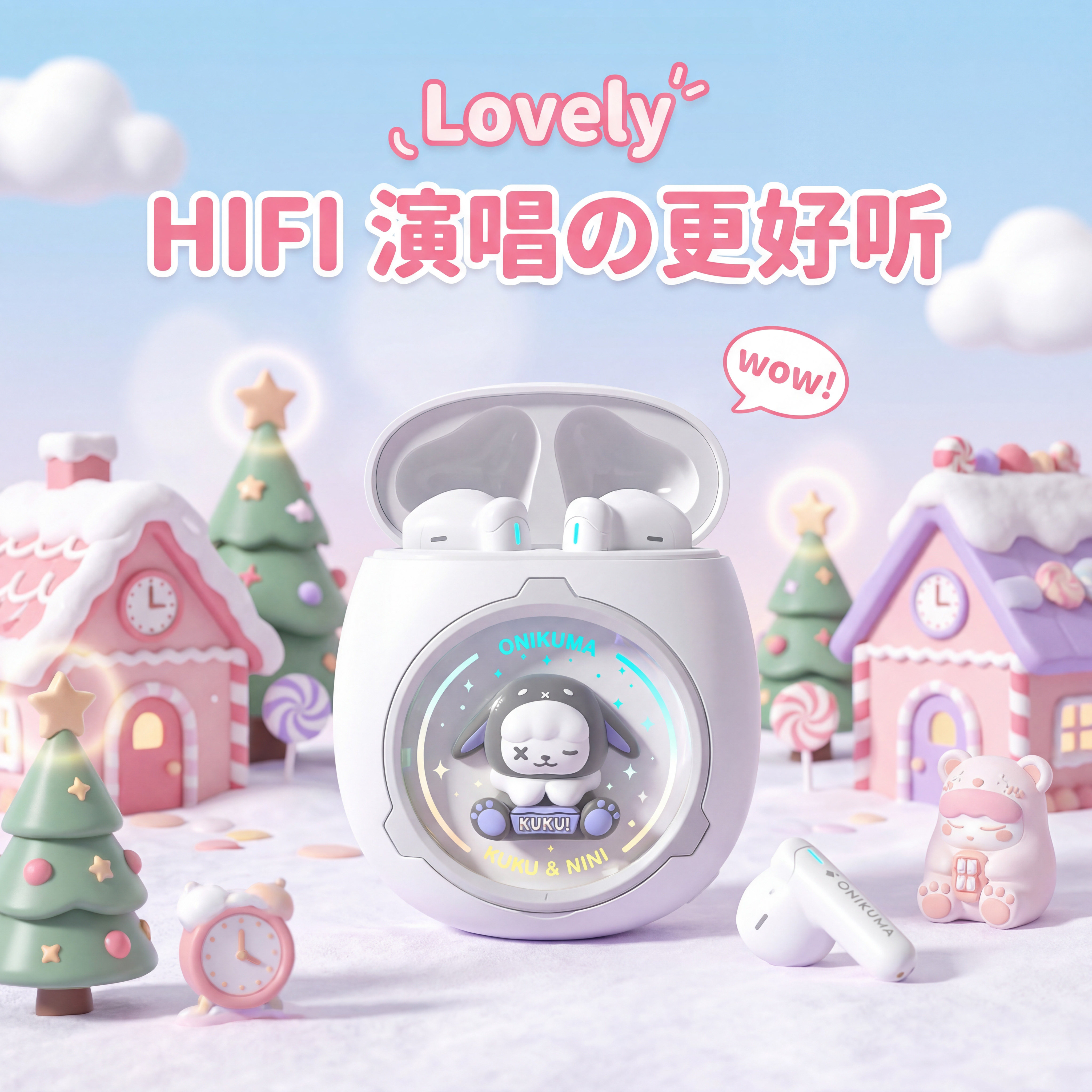 2026款女生高颜值无线降噪蓝牙耳机超长续航大电量入耳式礼物女生