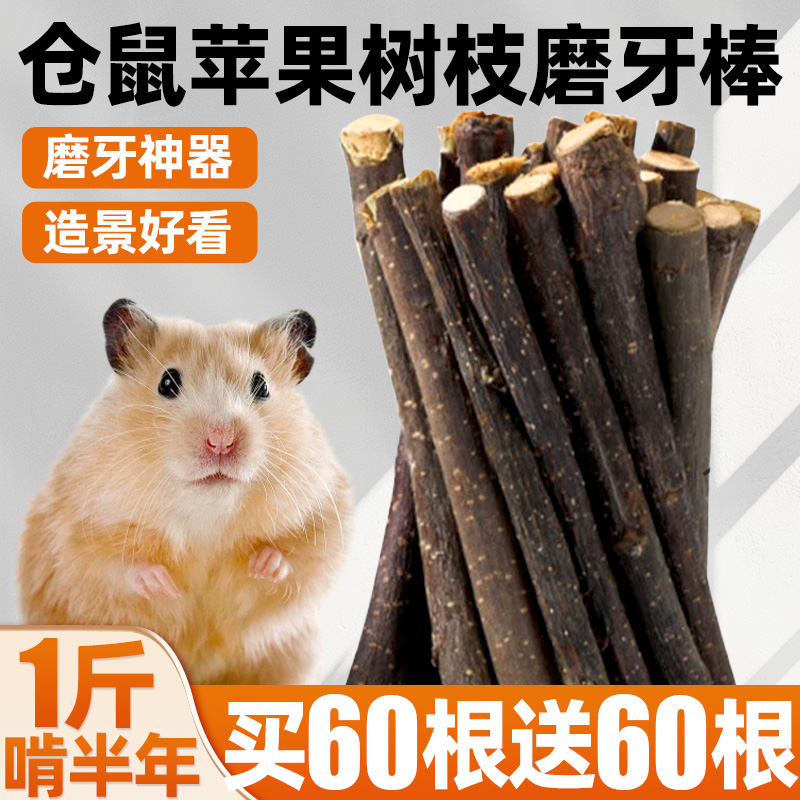 苹果枝仓鼠兔子磨牙棒零食