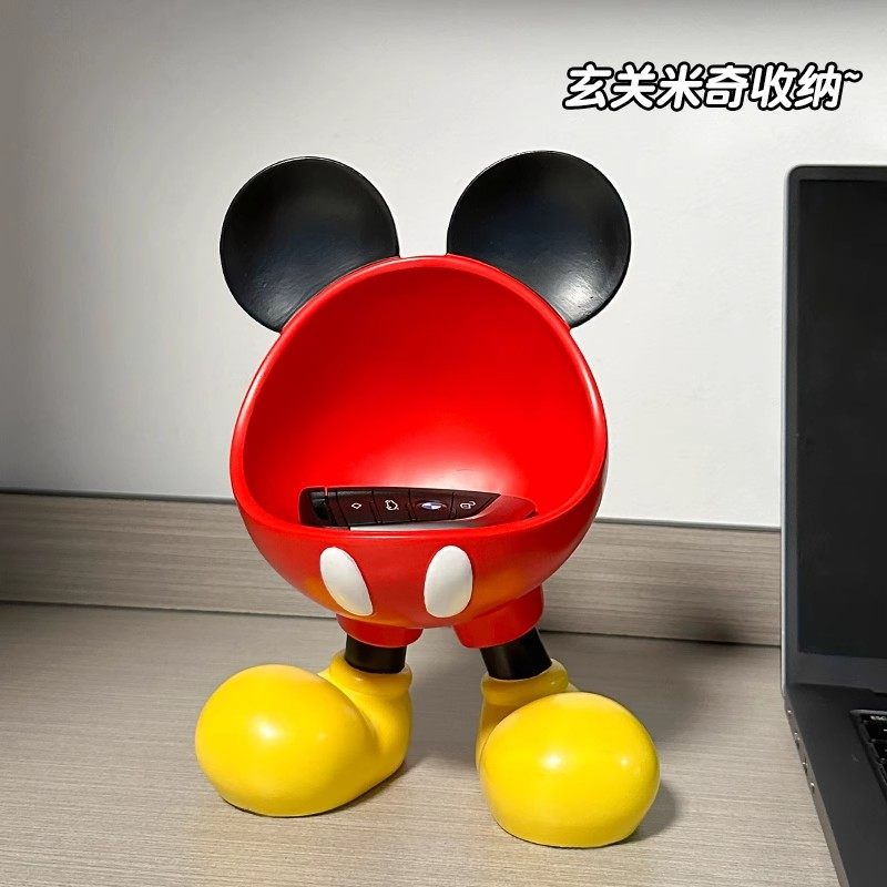 米奇玄关钥匙收纳盒多功能摆件入户收纳创意家居装饰品礼物,家居饰品,装饰摆件,淘宝优惠券,粉丝福利购,淘宝优惠卷