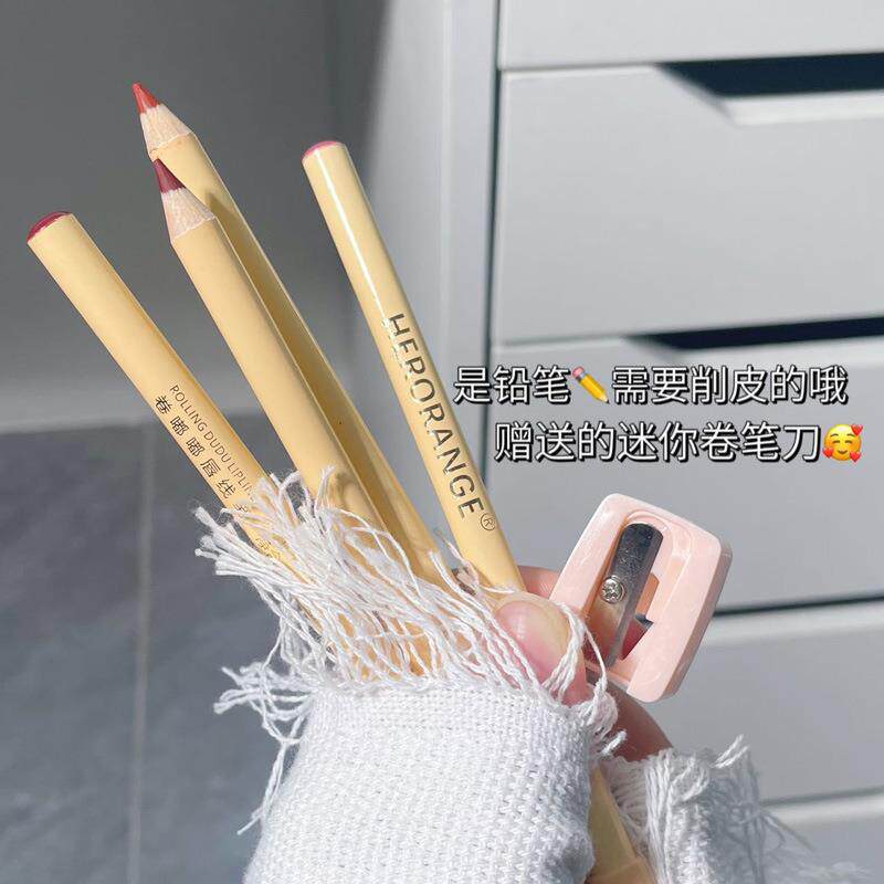 新款推荐~卷嘟嘟唇线笔柔雾哑光上色丝滑持久不易脱色懒人口红笔