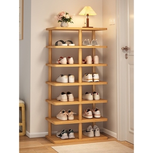 鞋架入户门简易家用鞋柜小窄门口鞋架子木质多层宿舍鞋子收纳