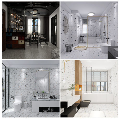 ?水磨石厂家600x600客厅防滑地砖 4S店连锁店耐磨地板砖仿古砖瓷