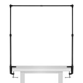 摆摊支架挂灯杆地摊夜市照明小夜灯横幅条广告布招牌桌面展示架子