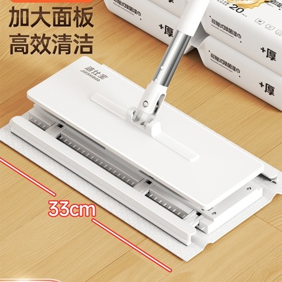 夹布拖把懒人迷你洗脸巾拖把2024新款静电除尘纸家用一拖净