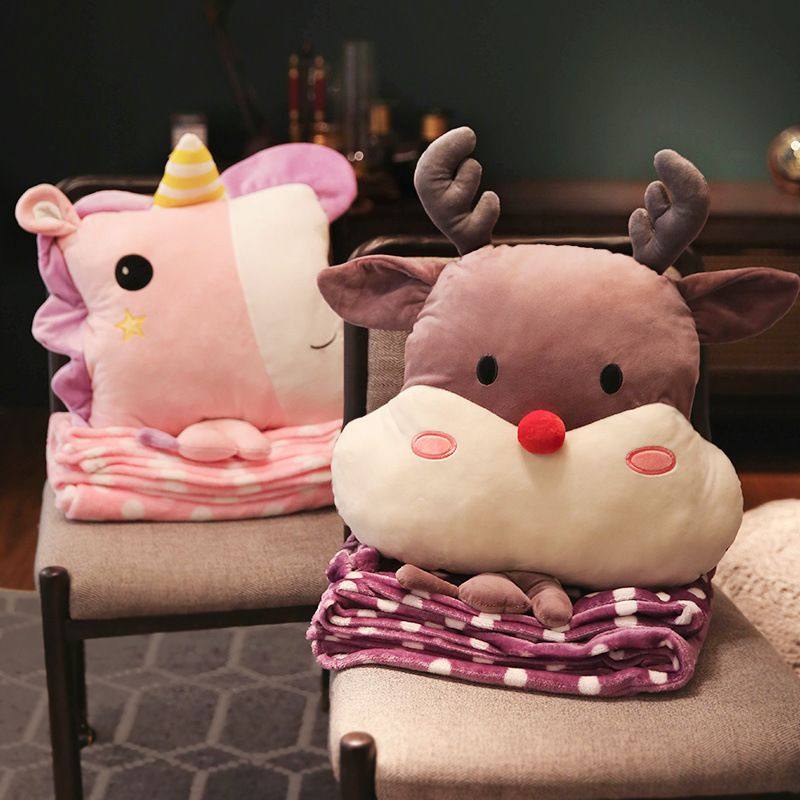 汽车暖手抱枕毯子冬季三用合一可收纳多功能午睡小被子上班毯,居家布艺,抱枕被,淘宝优惠券,粉丝福利购,淘宝优惠卷