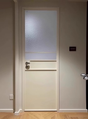 中古风白色法式复古门卫生间门浴室厕所平开门玻璃门超白长虹玻璃