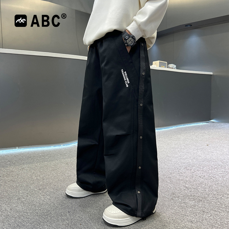 ABC男孩春秋款工装裤2025新款