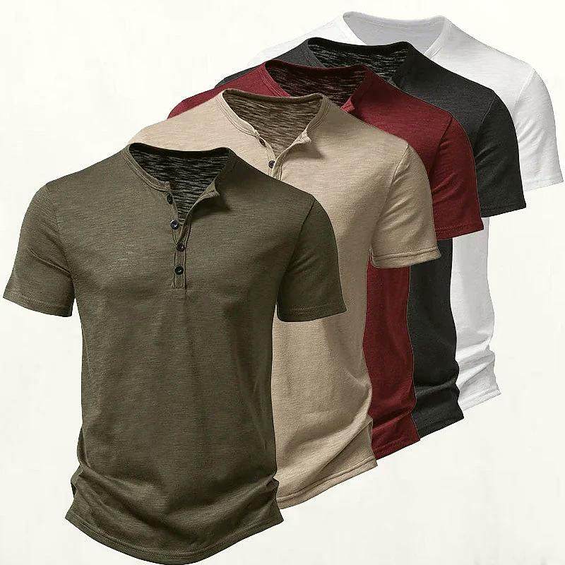 Cross border 2023 Summer Men's Solid POLO Shirt