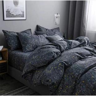 100% cotton bedsheet set flat/fitted sets student bed cover