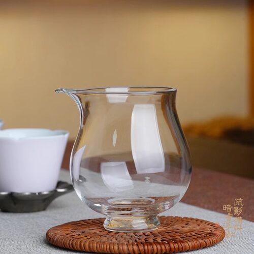 暗香疏影 极简思娜匀杯高硼硅耐热玻璃鹰嘴公道杯茶海分茶器匀杯