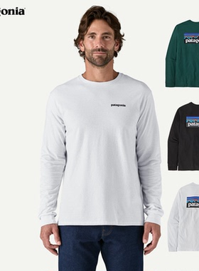 日代正品 patagonia巴塔哥尼亚经典Logo长袖T恤男38518
