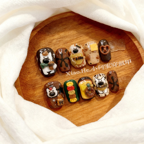 【 汪汪队】小何家纯手工穿戴甲·高级手绘美甲贴片