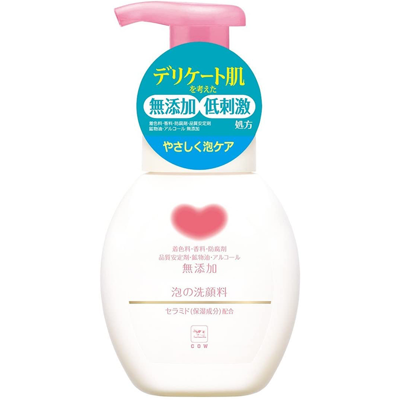 日本COW牛乳石硷无添加泡沫洗面奶氨基酸慕斯洁面乳女