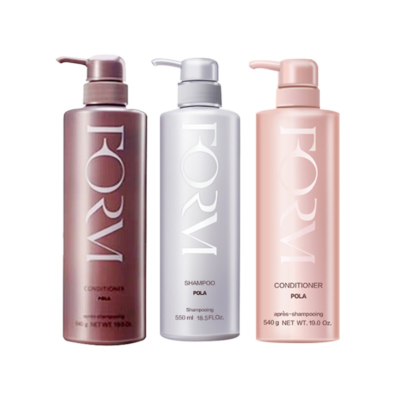 日本POLA宝丽馥美洗发水无硅洗发露550ml修护柔顺护发素540g