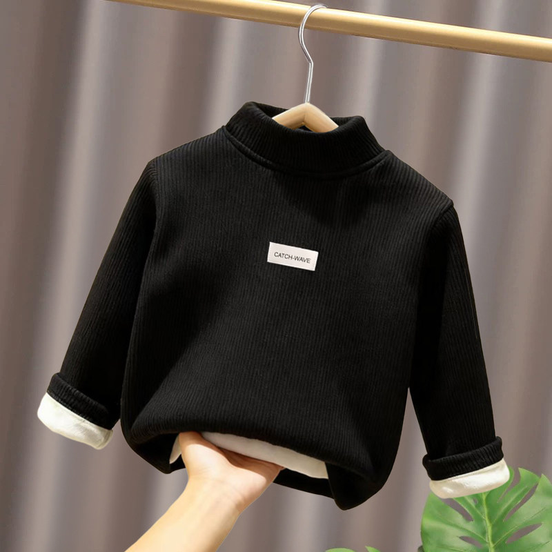 秋冬季儿童加绒加厚休闲德绒打底衫男童女童保暖半高领一体绒上衣,童装/婴儿装/亲子装,保暖上装,淘宝优惠券,粉丝福利购,淘宝优惠卷