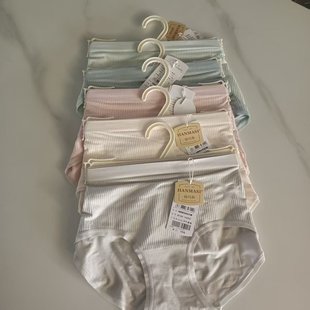 韩玛斯内裤 H22252 少女学生莫代尔无痕绒感蚕丝裆中腰平角透气短裤
