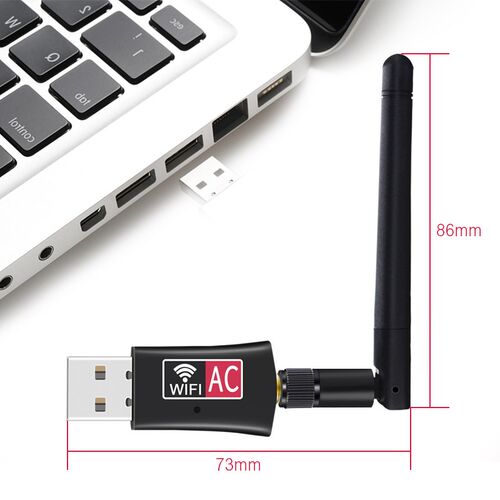 USB Wifi Adapter AC600 Dual Band 600Mbps Network Card Receiv