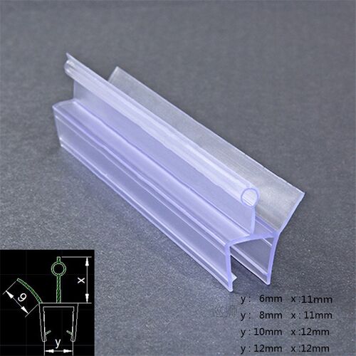 6/8/10/12mm Shower Screen Seal Strip Door Bottom Weather Str