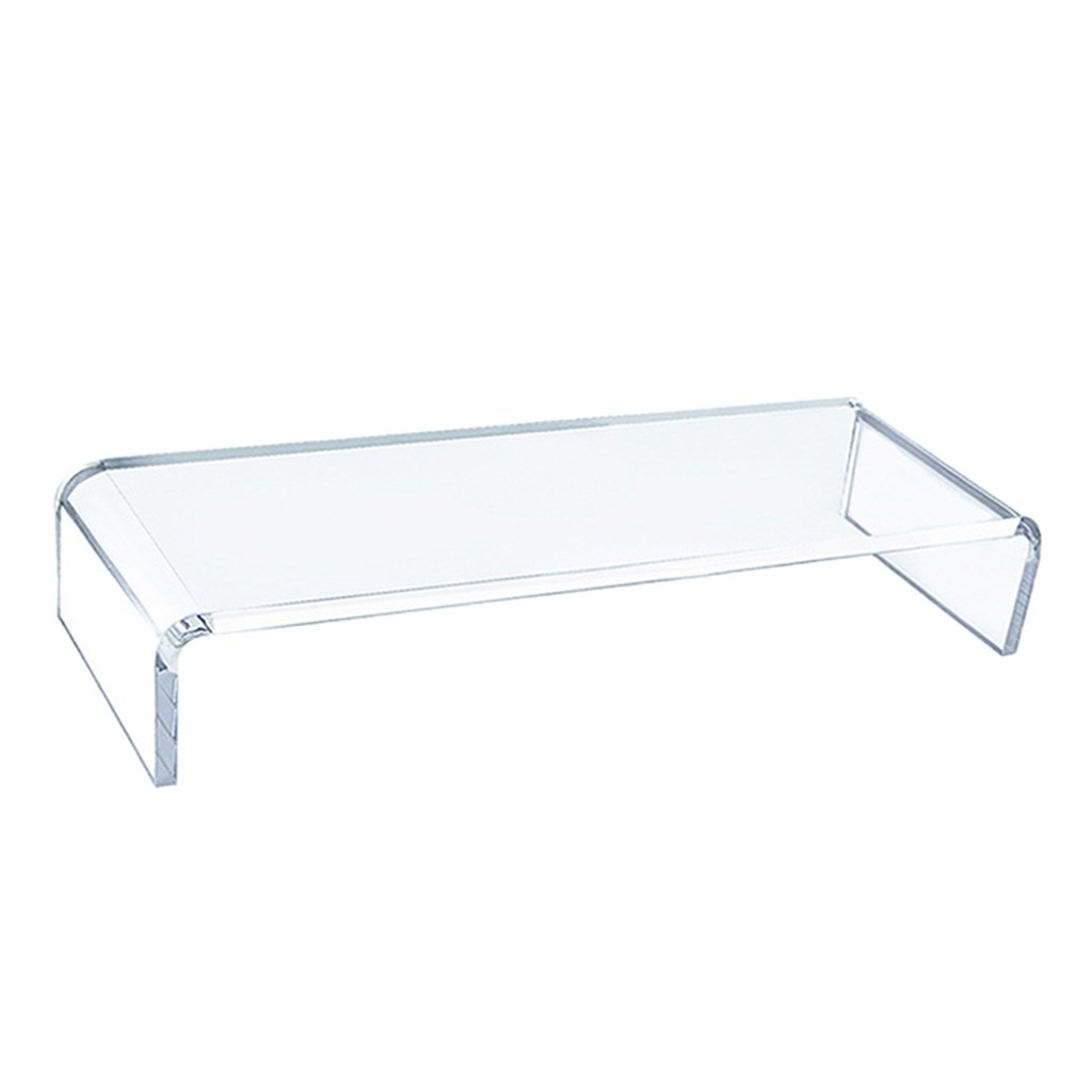 Acrylic Computer Monitor Riser Desktop Stand for Flat Scree