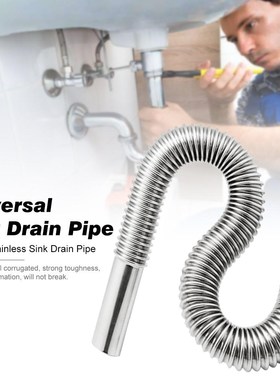 80cm Stainless Steel Siphon Flexible Hose Sink Drain Sinks
