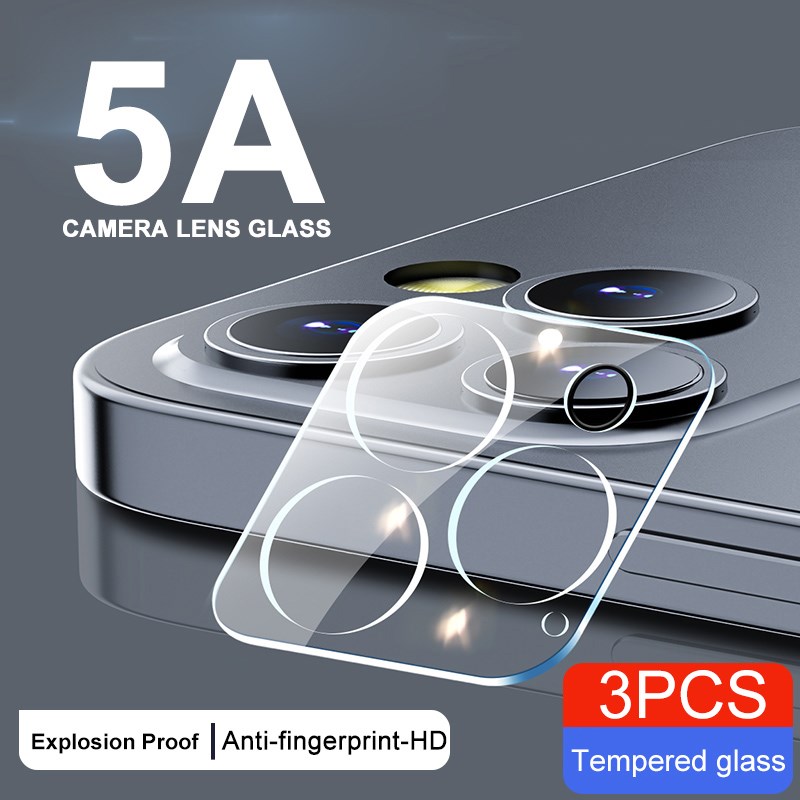 3PCS 5A Back Lens Protective Glass For iPhone 12 11 Pro Max