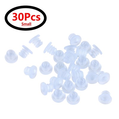 30pc Clear Rubber Stem Bumpers Screws Hole Plugs Anti collis