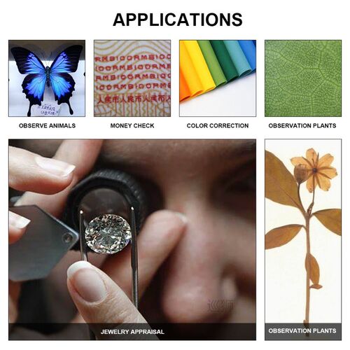 100X magnification microscope lens mobile LED Light  micro p