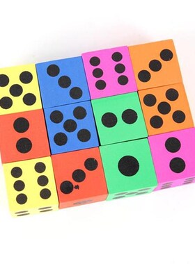 12pcs EVA Foam Baby Dices Children Big Foam Playing Dice Foa
