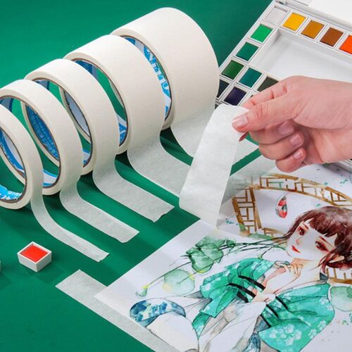 Watercolor Masking Adhesive Tape Painting Textured Paper Tap