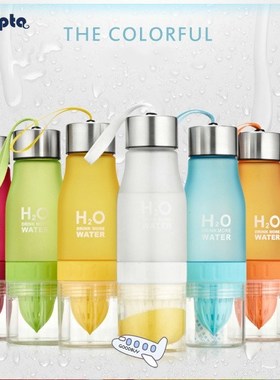 New Xmas Gift 650ml Water Bottle Plastic Fruit Infusion Bott