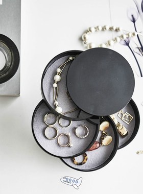 Women Jewelry Storage Box New Design Fashion 4-Layer Rotatab