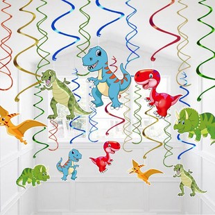Dinosaur Balloon Tropical Happy Birthday Balloons Kids Jungl