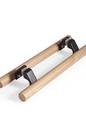 Solid Wood Double Side Glass Door Handle Back-to-Back  Showe