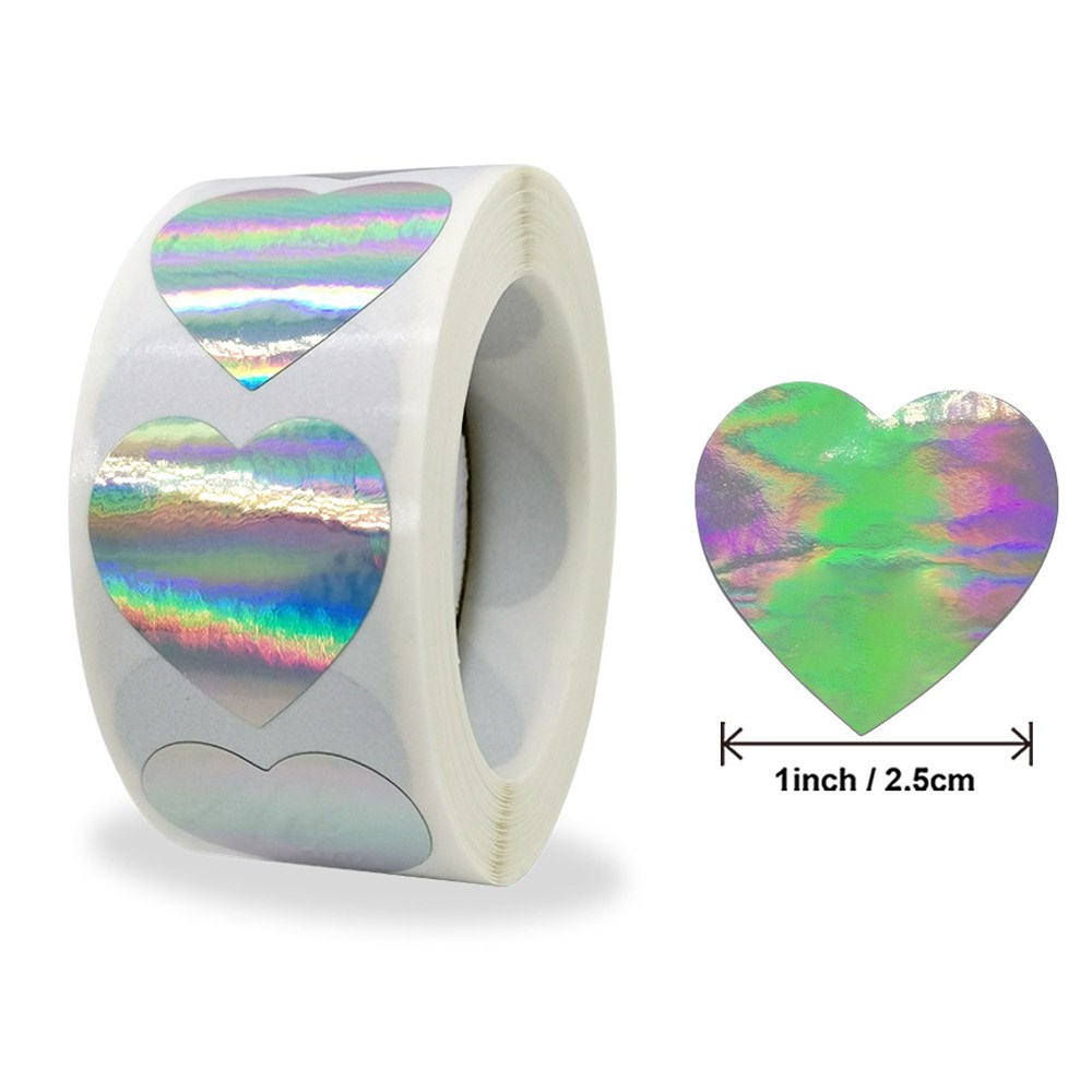 Hot Sale 50-500pcs Heart Stickers Cute Kids Stationery Stick