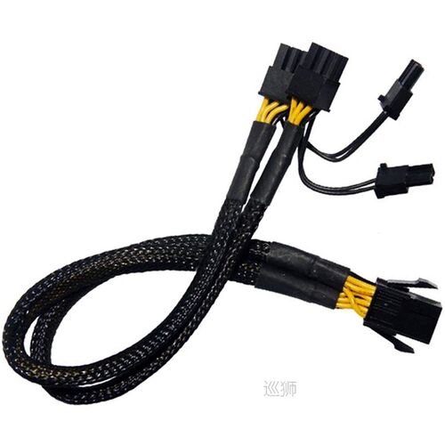 Top Deals PCI-E 6 Pin to Dual PCIe 8 Pin (6+2) Image Card PC