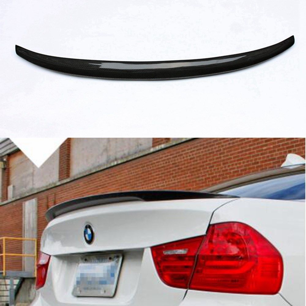 Car Styling P Style Carbon Fiber Rear Roof Spoiler Trunk Lip