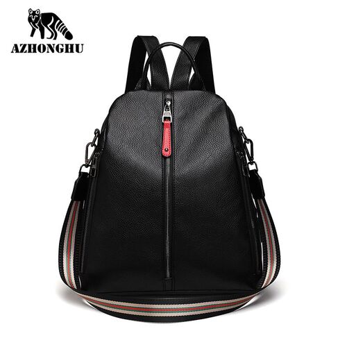 Genuine Leather Backpack Female 2020 New Korean Fashion Bra