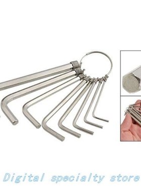 TFBC 1.5mm to 6mm Metric L Desin Hex Key Wrench Tool Keyrin