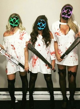 Halloween Decoration Glowing Led Mask Party Masque Masquerad