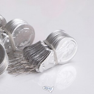 50 Pcs/Lot 3x41mm Aluminum Sheet Bow Wire Needle Threader St