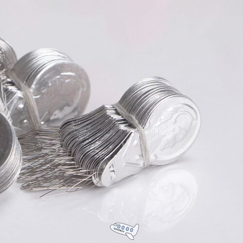 50 Pcs/Lot 3x41mm Aluminum Sheet Bow Wire Needle Threader St