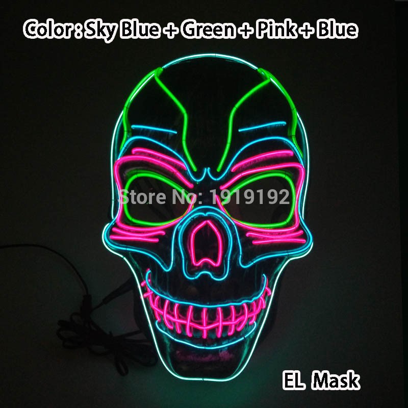 Halloween Carnival Party Costume Decoration Luminous LED Mas