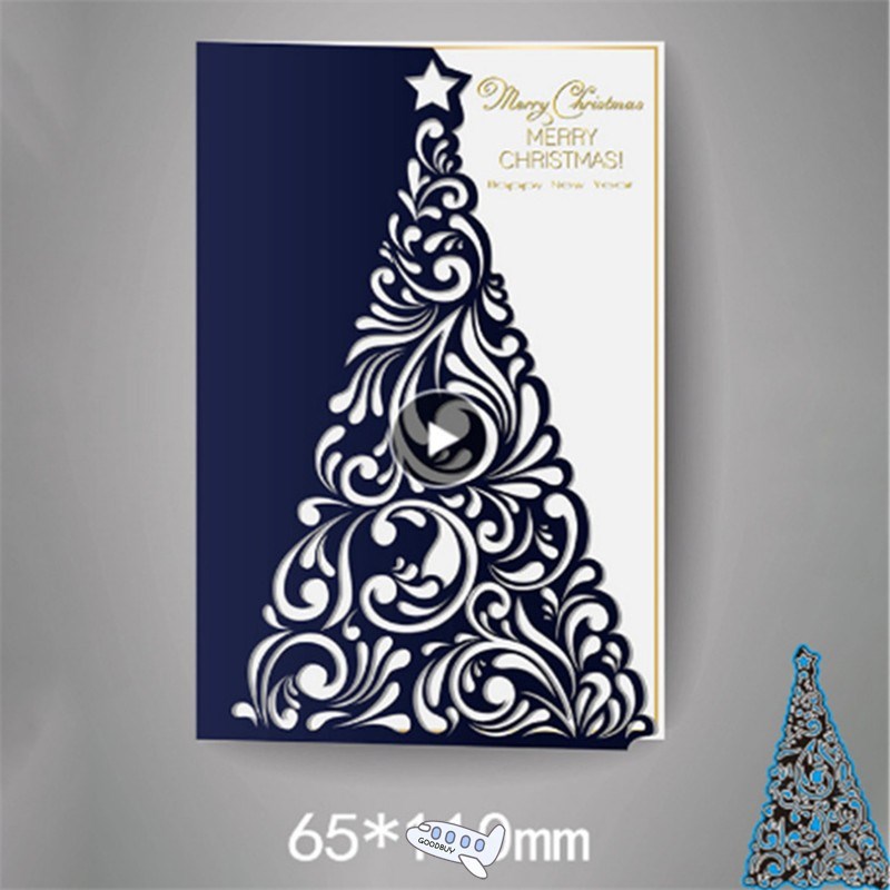 65*110mm Christmas tree Metal steel frames Cutting Dies DIY