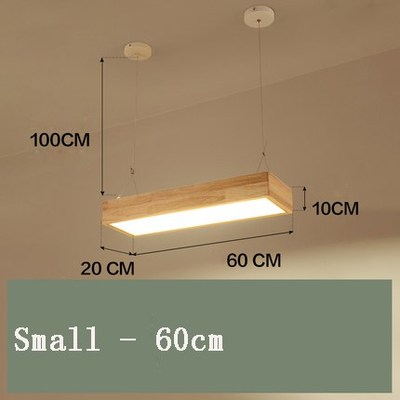Nordic Log Solid Wood LED Personality Creative Office Strip