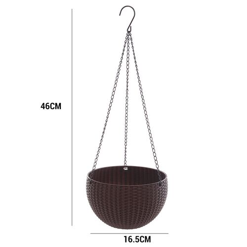 Chain Hanging Planters Flower Pot Basket Plastic Vase Garden
