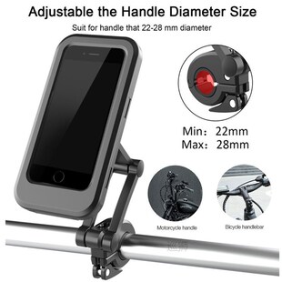 Adjustable Waterproof Bicycle Phone Holder Universal Motorcy